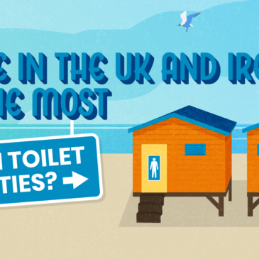 Kje v Združenem kraljestvu in na Irskem je največ plaž s stranišči?